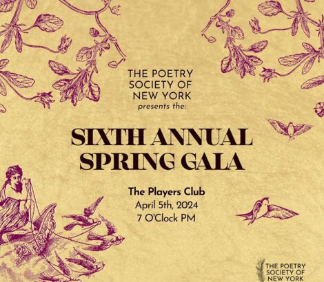 Poetry Society of NY Spring Gala – Apr. 5th, 2024