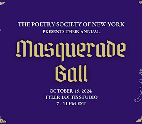 Poetry Society NY’s Masquerade Ball – Oct 19th, 2024