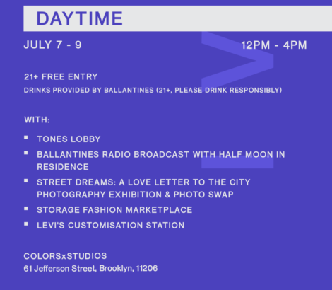 COLORSxSTUDIOS HQ TONES of NYC – 07-09 JULY 2026