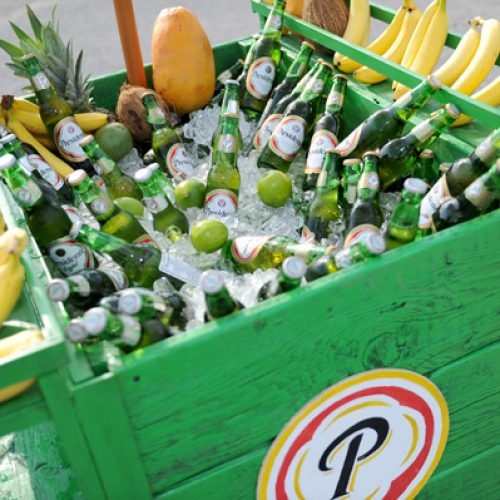 QUEENS, NY - JUNE 09:  A view of Presidente beers on ice at the 'Mas Fuerte' film premiere on June 9, 2018 in Long Island City.  (Photo by Craig Barritt/Getty Images for Presidente)